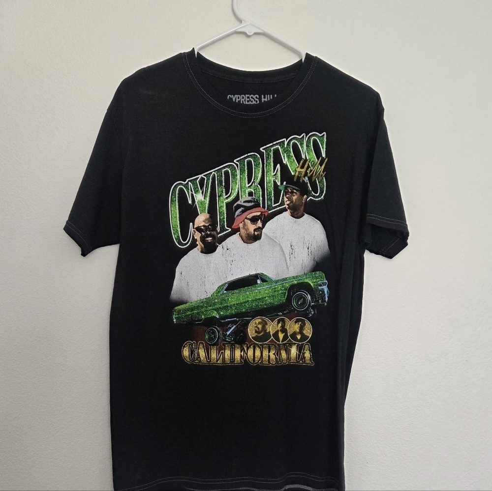 Goodie Two Sleeves Cypress Hill Black Graphic T-Shirt Mens Size Small